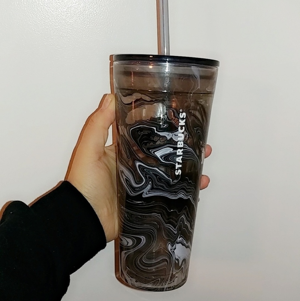 Glass Marble Starbucks Tumbler 💕